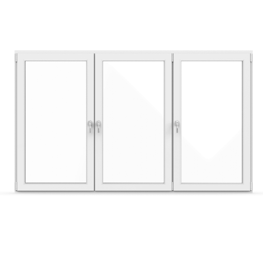 Priser Pvc-fönster 3-luft treluft 3 glas fönster kompositfönster dubbelöppning stängning