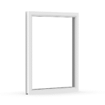 Pvc fönster fast fönster 1-luft 2 glas komposit fönster