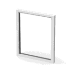 Pvc-fönster fast fönster 1-luft 2 glas komposit fönster