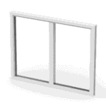 Pvc fönster fast fönster tvåluft 2 glas kompositfönster