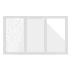 fast aluminiumfönster treluft 3 glas