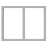 Polaris fast fönster 2-luft PVC
