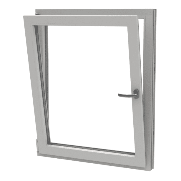 Polaris öppningsbart inåtgående fönster 1-luft PVC