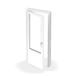 Altandörr pvc fönsterdörr komposit 2 glas utåtöppnad bröstad energiglas