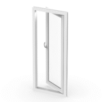 Altandörr pvc fönsterdörr komposit 2 glas utåtöppnad säkerhetsglas energi