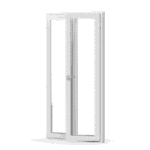Parfönsterdörrar pvc pardörr dubbeldrr altan 2 glas energiglas utåtgående