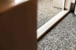 Låg aluminiumtröskel fönsterdörr altandörr