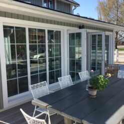 Pardörr dubbeldörr pvc utåtgående pvc