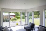 Skjutdörr skjutparti pvc öppning 3 glas isoler