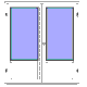 Utåtgående parfönsterdörr med bröstning pvc 2 glas