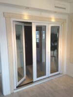 vikdörr pvc utåtgående 3 glas vikparti