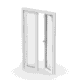 Pardörr pvc inåtgående helglasad parfönsterdörr komposit 2 glas personsäkerhetsglas