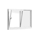 Skjutdörrar skjutpartier fasadpartier pvc 3 glas öppen vädring