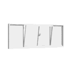 Skjutdörrar skjutpartier fasadpartier pvc dubbeldörr 3 glas 2 skjutbara dörrar