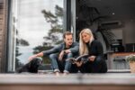 skjutdörr aluminium 3 glas fasadparti helisolerat