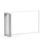 Vikparti vikdörr i aluminium 3 glas 4 dörrar inåtöppnat öppning utan gångdörr