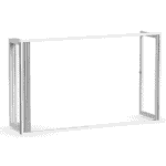 Vikpartier vikdörrar i aluminium 3 glas 4 dörrar utåtöppnat gångdörr öppning med gångdörr