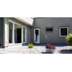 Pvc-fönster och skjutdörr pvc vitt med altandörr