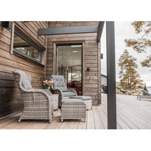 Fasta aluminiumfönster svarta