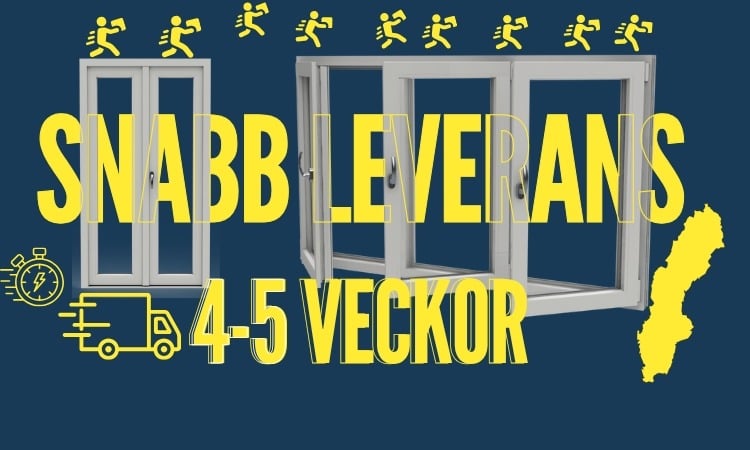 Snabb leverans pvc fönster och dörrar