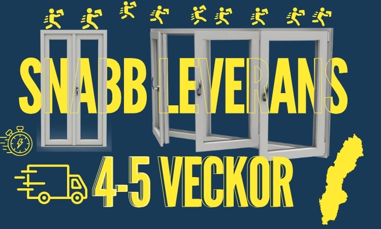 Snabb leverans pvc fönster och dörrar