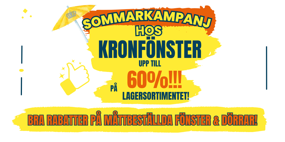 Kronfönster rea sommar billiga fönster och dörrar