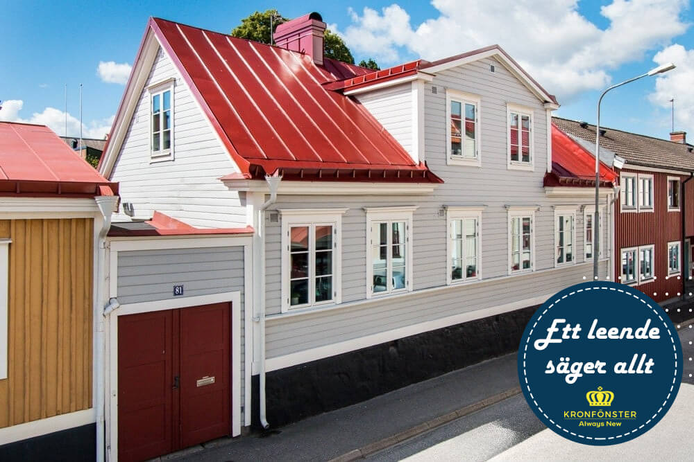 Allmogefönster aluminium, fönster i trä aluminium Kronfönster