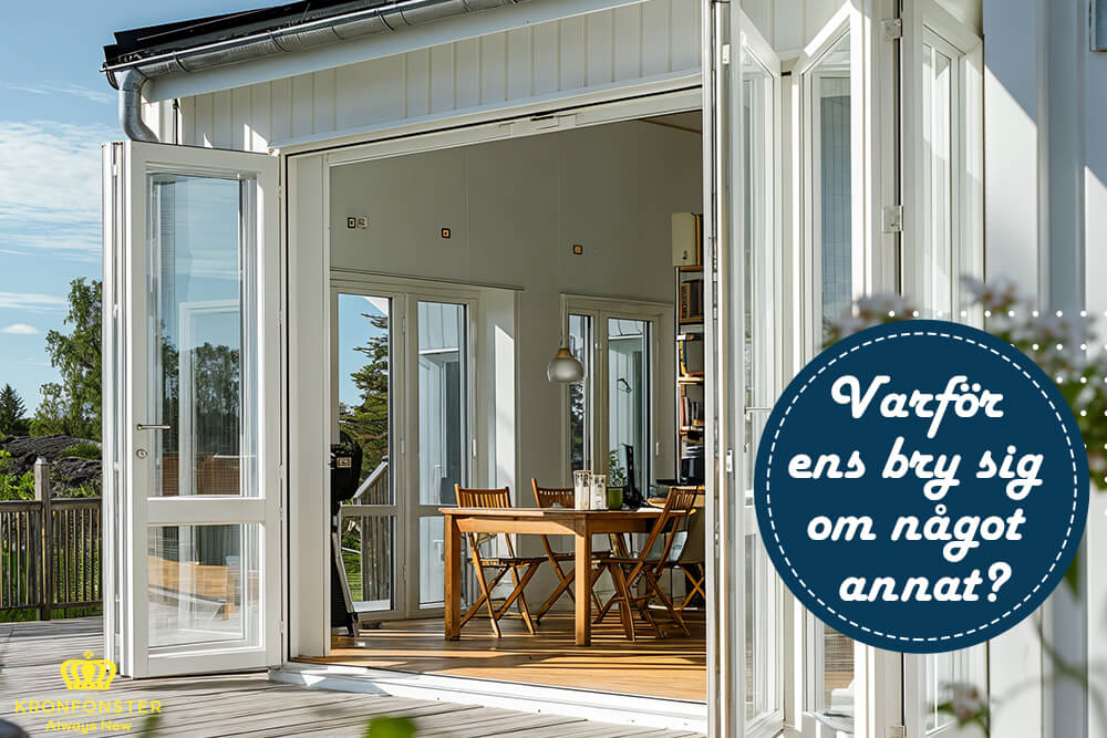 Fönsterdörr pardörr parfönsterdörr Småland Kronfönster