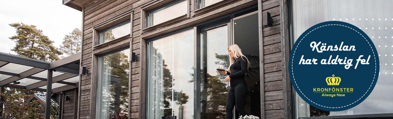 Skjutdörrar av hög kvalité i trä, PVC eller aluminium - Kronfönster