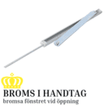 Broms i handtag till träfönster