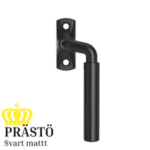 Fönsterhandtag Prästö svart matt till träfönster