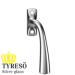 Fönsterhandtag Tyresö silver glans till träfönster