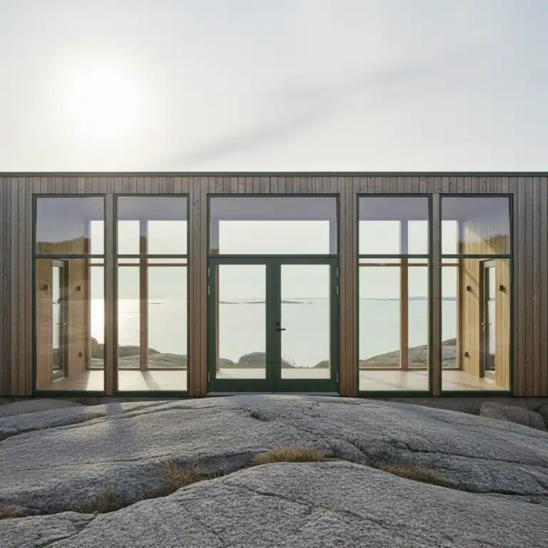 Skjutdörr med stora glas – så planerar du utsikt, sol och möblering